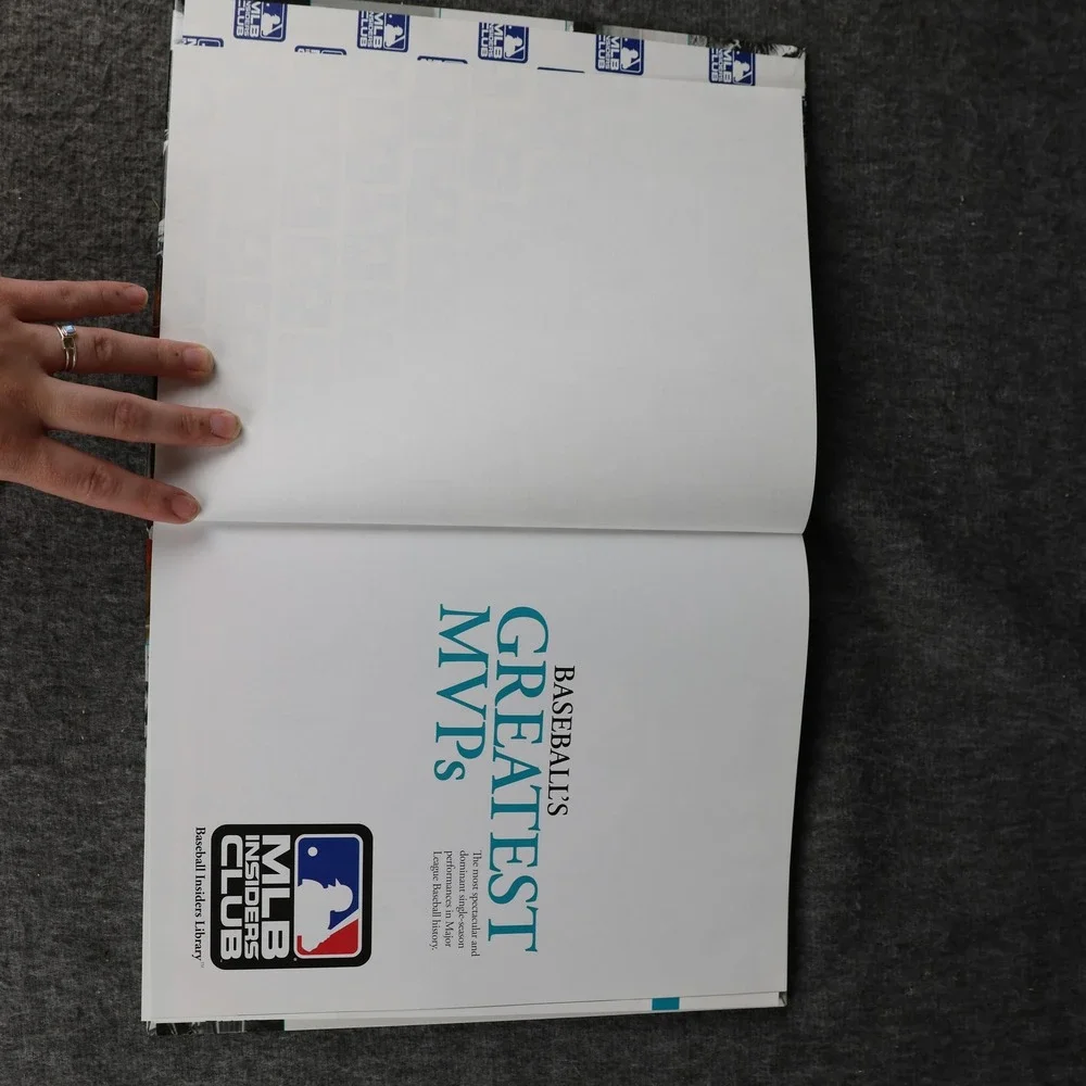 Baseball's Greatest MVPs Phil Rogers HC MLB Insiders Club Dust Jacket 2008